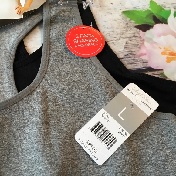 Marilyn Monroe 2 Pack Racerback Shaping Camisole - Picture 7 of 7